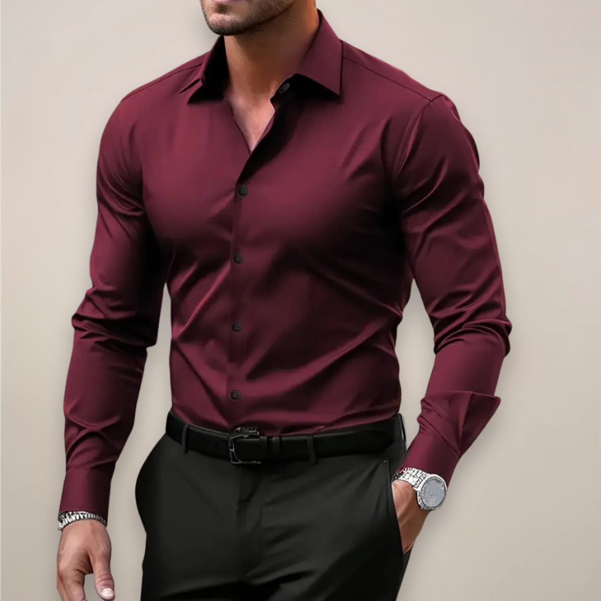 William | Men’s Stylish Spring Slim Fit Shirt - Image 2