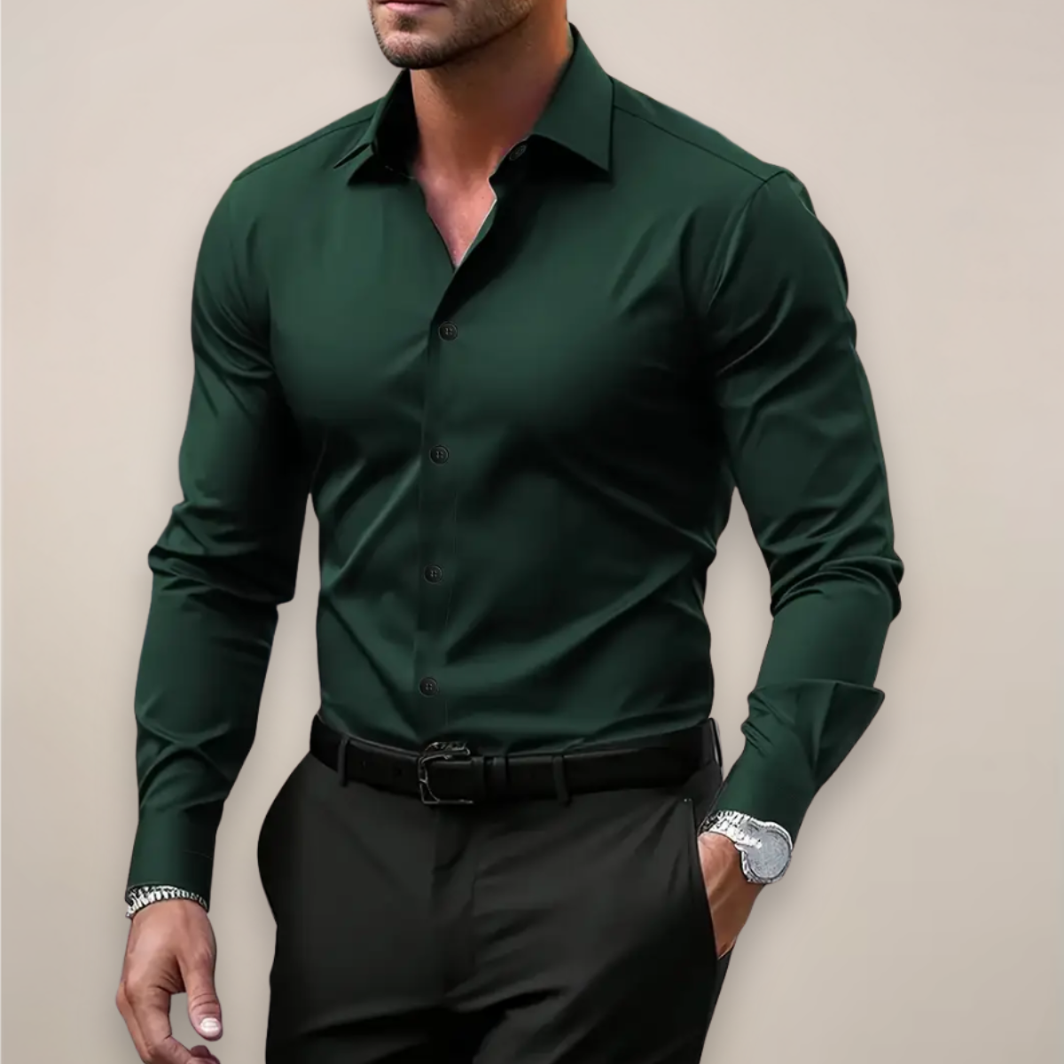 William | Men’s Stylish Spring Slim Fit Shirt - Image 3