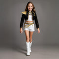 Sparkly Costume Women Black Gold