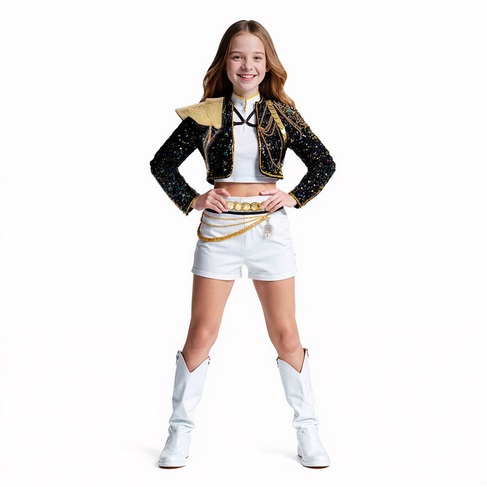 Sparkly Costume Women Black Gold - Image 2