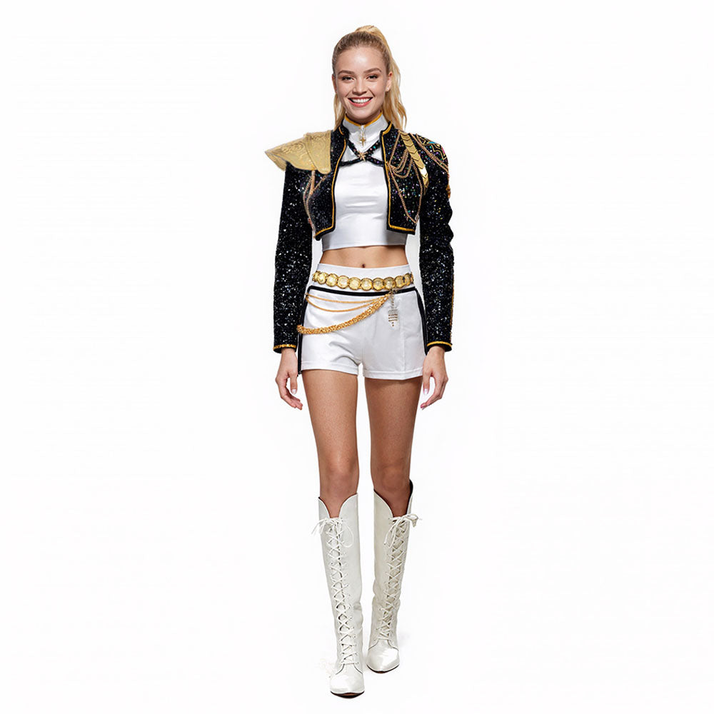 Sparkly Costume Women Black Gold - Image 5