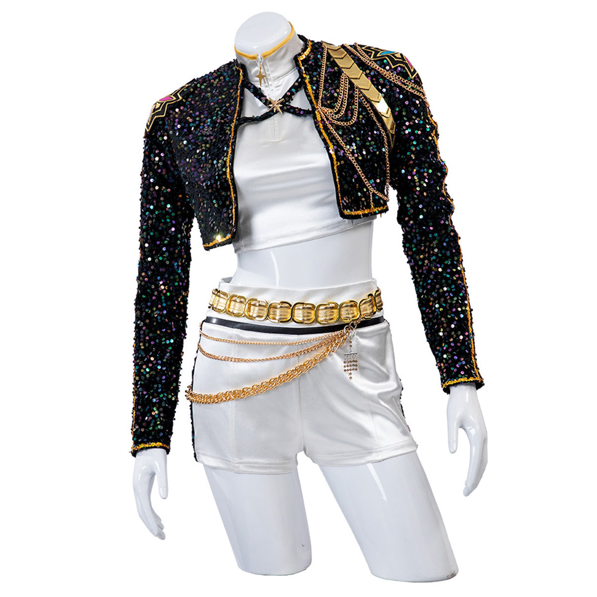 Sparkly Costume Women Black Gold - Image 6