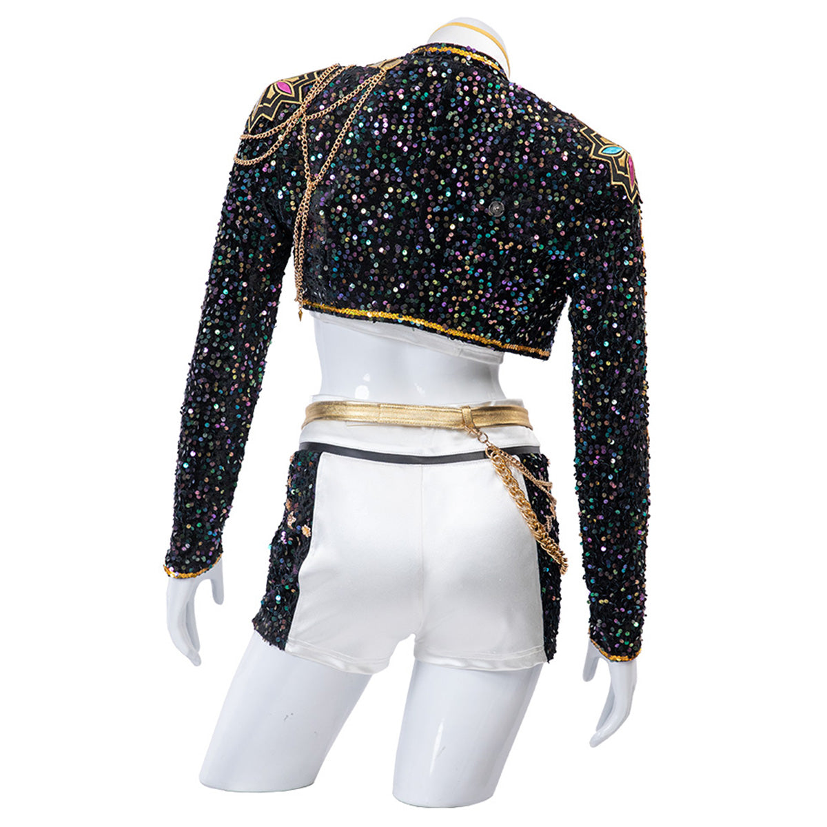 Sparkly Costume Women Black Gold - Image 15