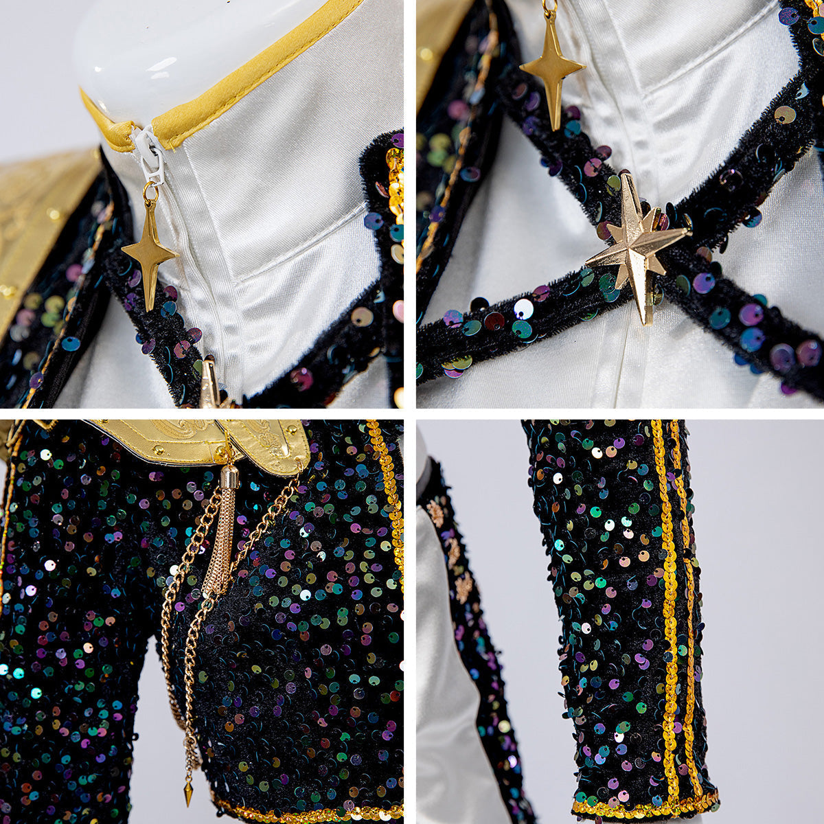 Sparkly Costume Women Black Gold - Image 18