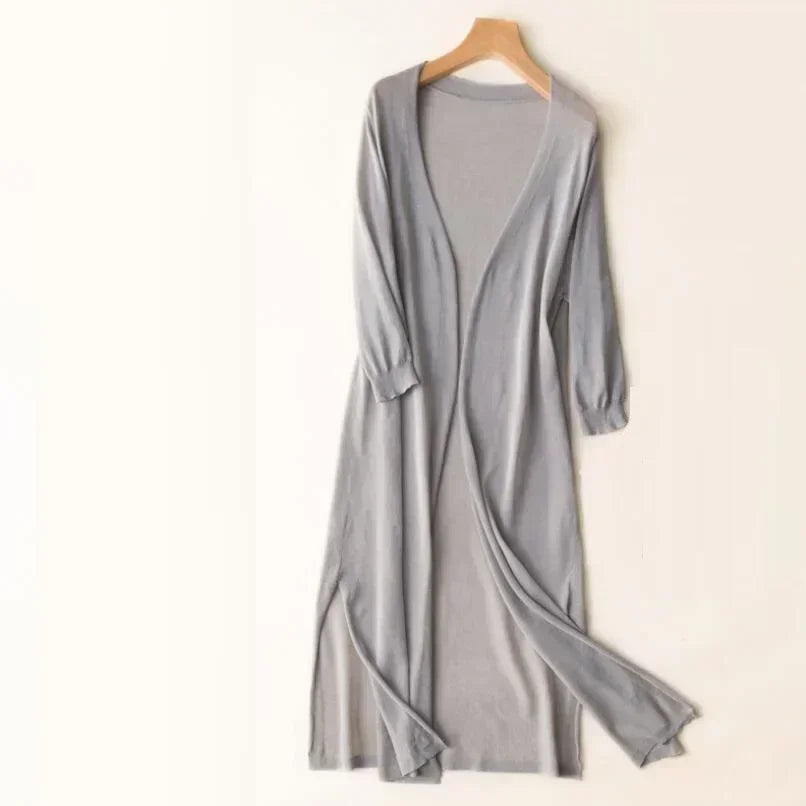 Josephine | Women’s Long Cardigan | Open Front Layer 4