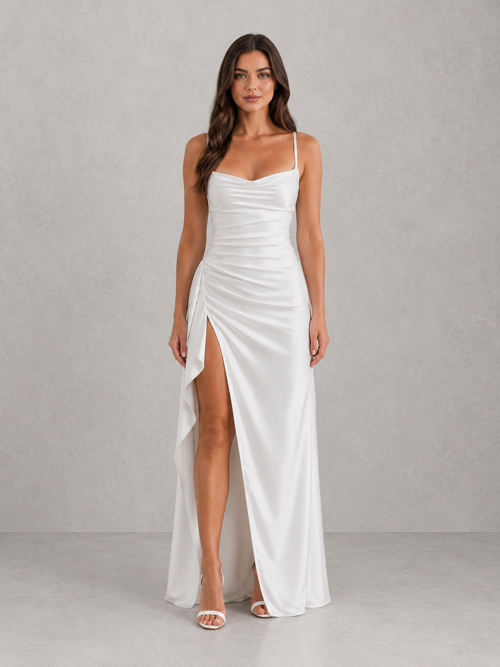 Juliette | Women’s Maxi Dress | Sweetheart Neck Split Wedding Guest