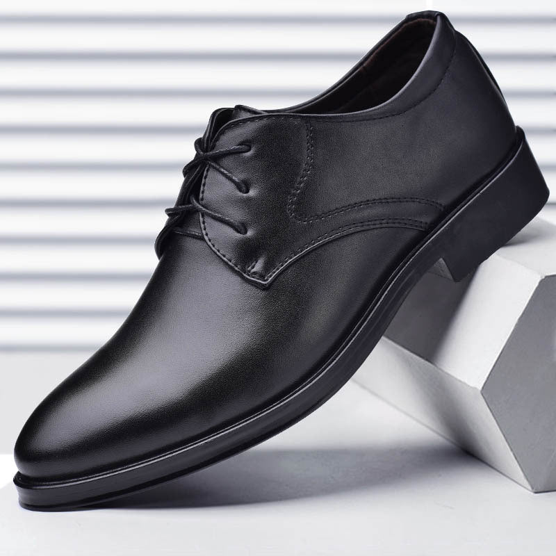 Kingsford | Men’s Lace Up Derby Shoes | Plain Toe Low Heel Formal Footwear-Men Shoes-Eltrendio
