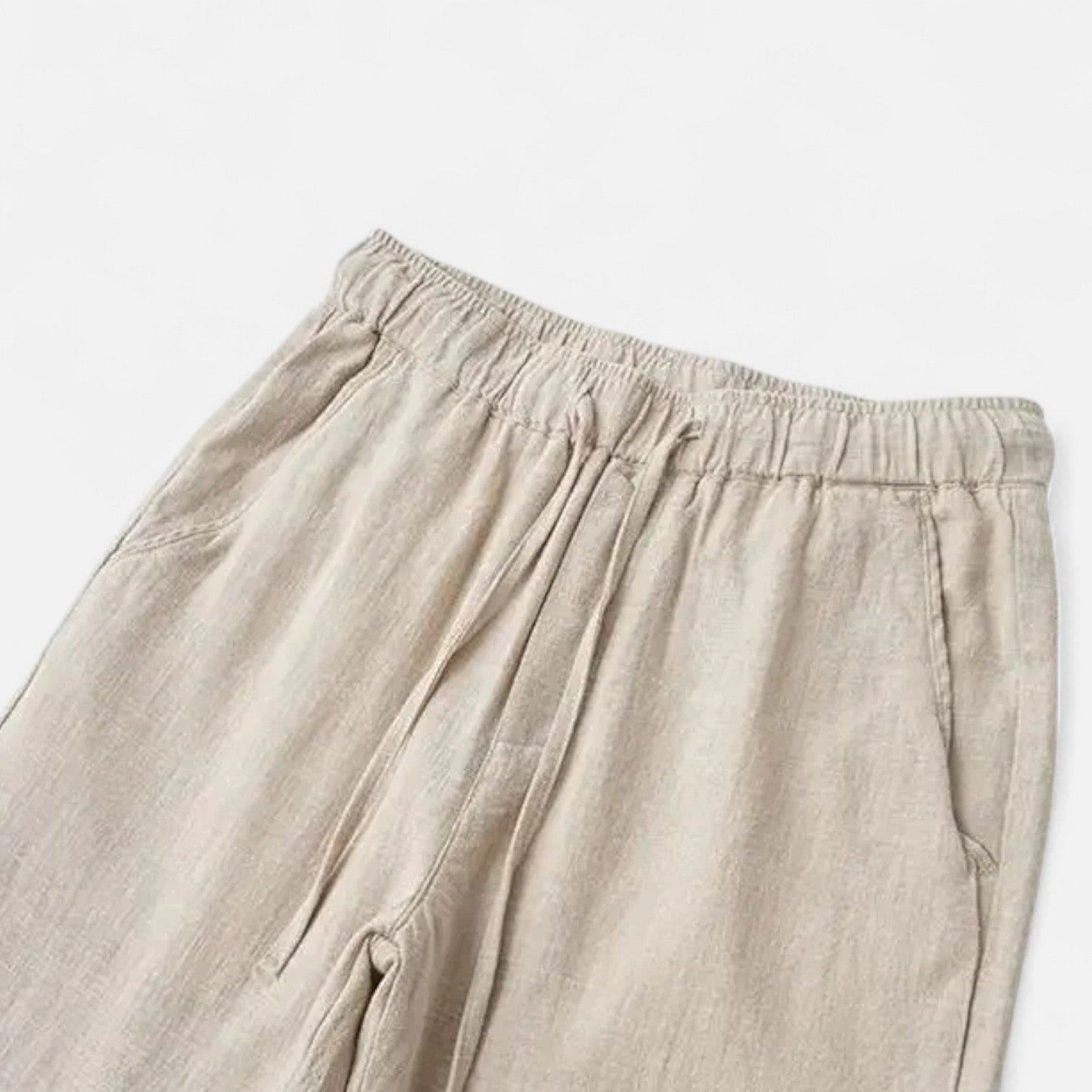 Langford | Men’s Drawstring Casual Trousers | Straight Leg Side Pockets Daily Wear-Men Pants-Eltrendio