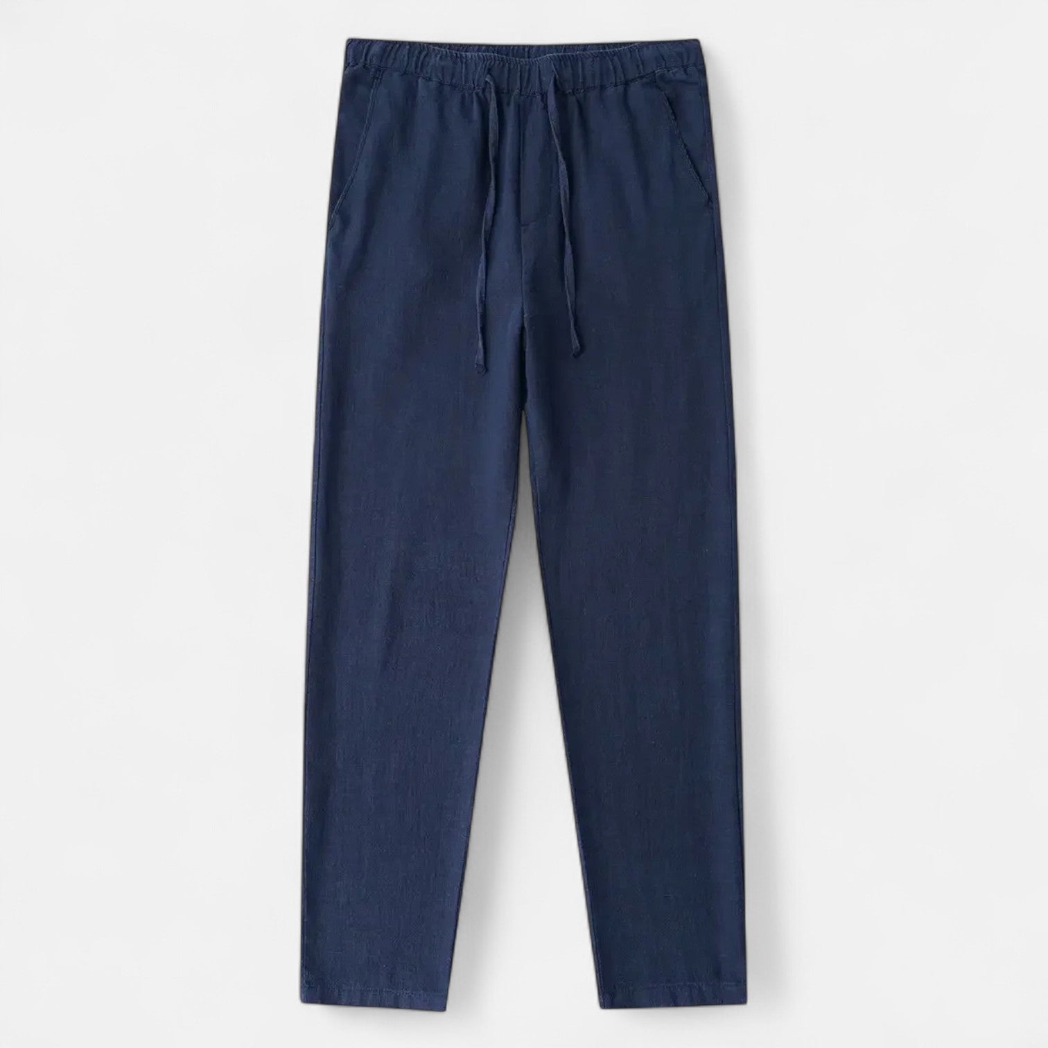 Langford | Men’s Drawstring Casual Trousers | Straight Leg Side Pockets Daily Wear-Men Pants-Eltrendio