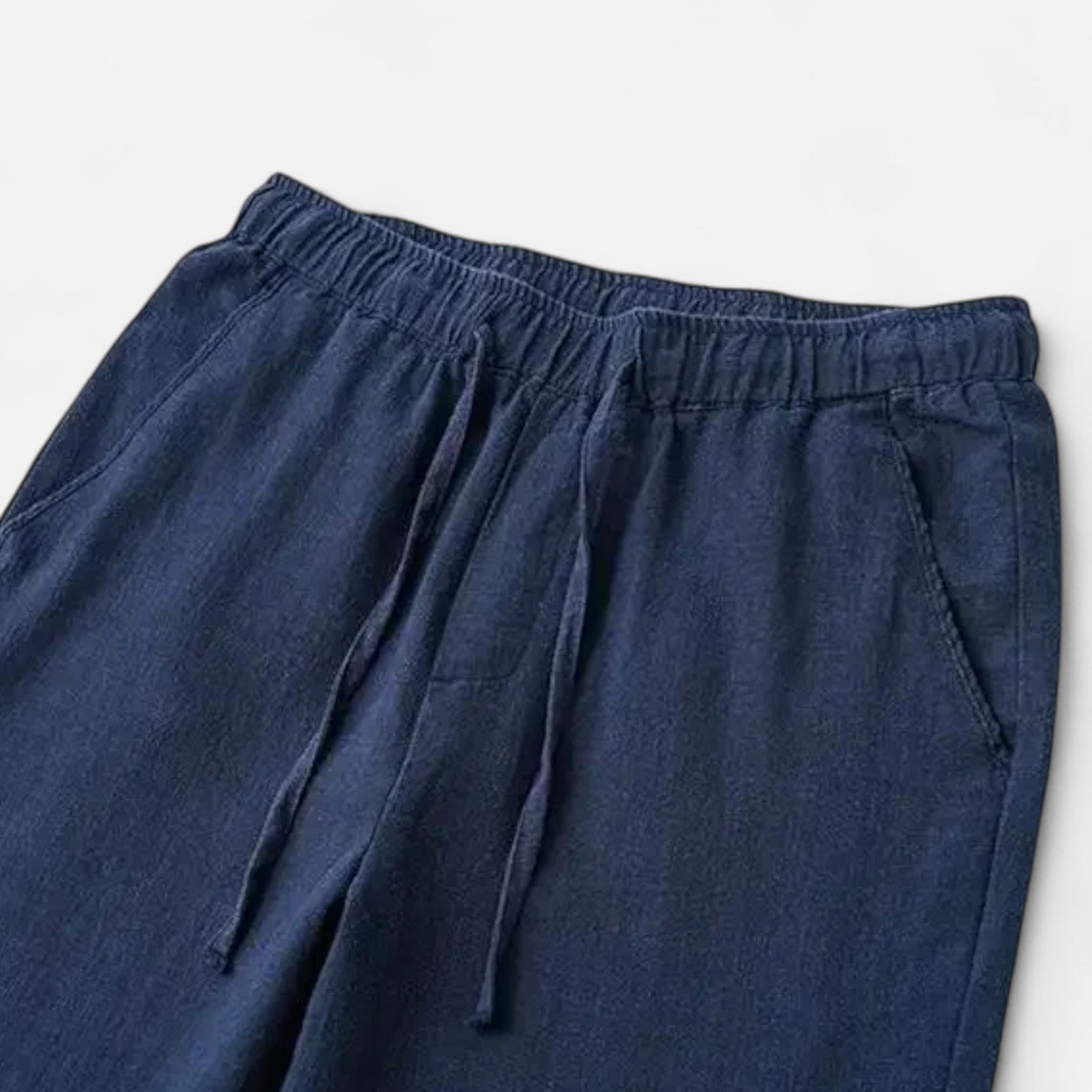 Langford | Men’s Drawstring Casual Trousers | Straight Leg Side Pockets Daily Wear-Men Pants-Eltrendio