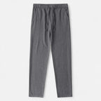 Langford | Men’s Drawstring Casual Trousers | Straight Leg Side Pockets Daily Wear-Men Pants-Eltrendio