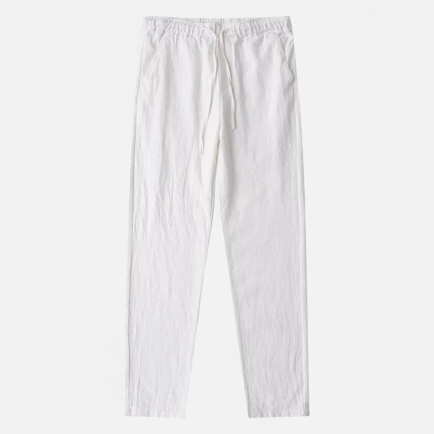 Langford | Men’s Drawstring Casual Trousers | Straight Leg Side Pockets Daily Wear-Men Pants-Eltrendio