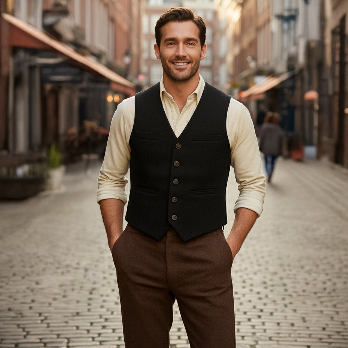 The St. Andrews Men's Elegant Button Up Vintage Vest - Image 14