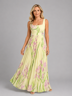 Lillian | Women’s Maxi Dress | Square Neck Floral Wedding Guest 5