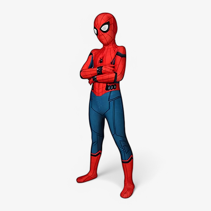 Logan | Children's Superhero Print Costume Jumpsuit | Full Body Covering Mask-Kids Costume Set-Eltrendio