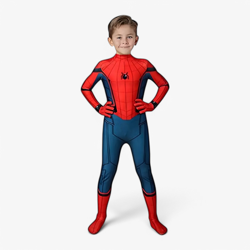 Logan | Children's Superhero Print Costume Jumpsuit | Full Body Covering Mask-Kids Costume Set-Eltrendio