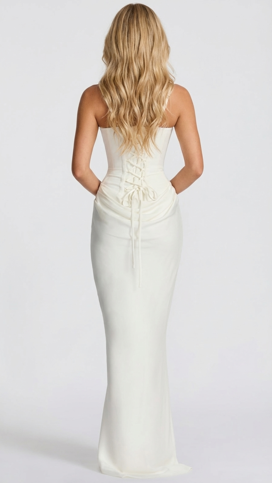 Ariana | Draped Corset Maxi Dress - Image 10