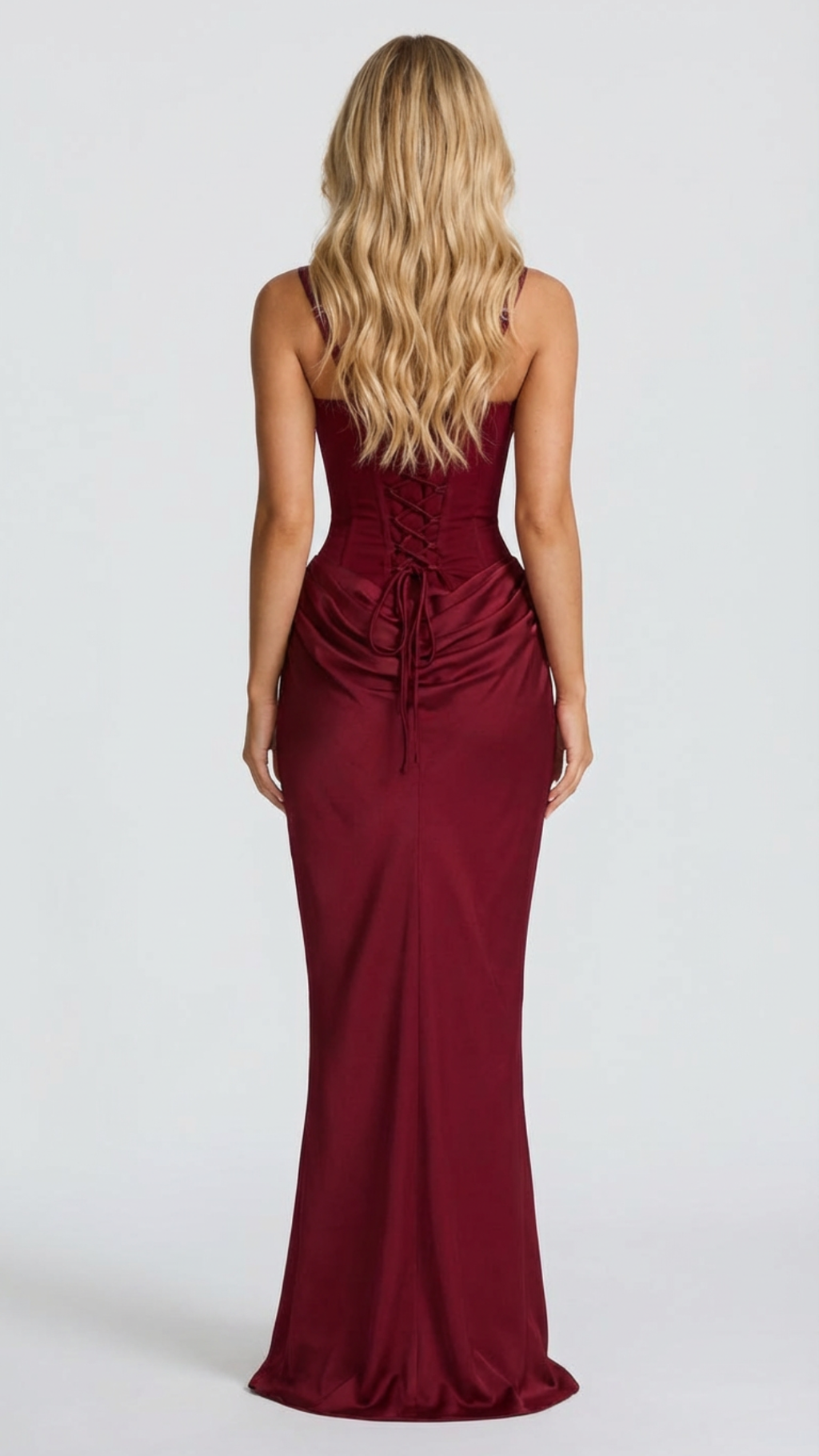Ariana | Draped Corset Maxi Dress - Image 11