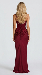 Ariana | Draped Corset Maxi Dress - Image 11