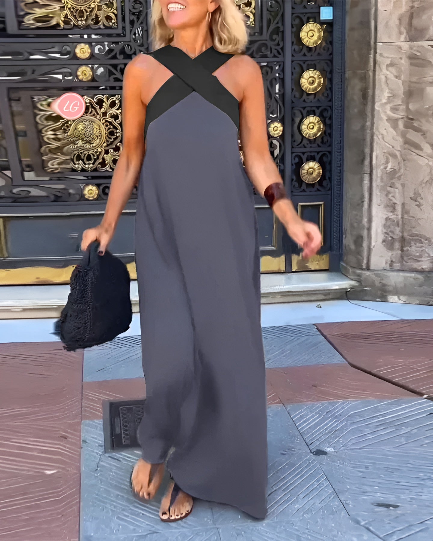 Women Dress | Elegant Maxi Wedding Guest Dress-Women Dress-Eltrendio