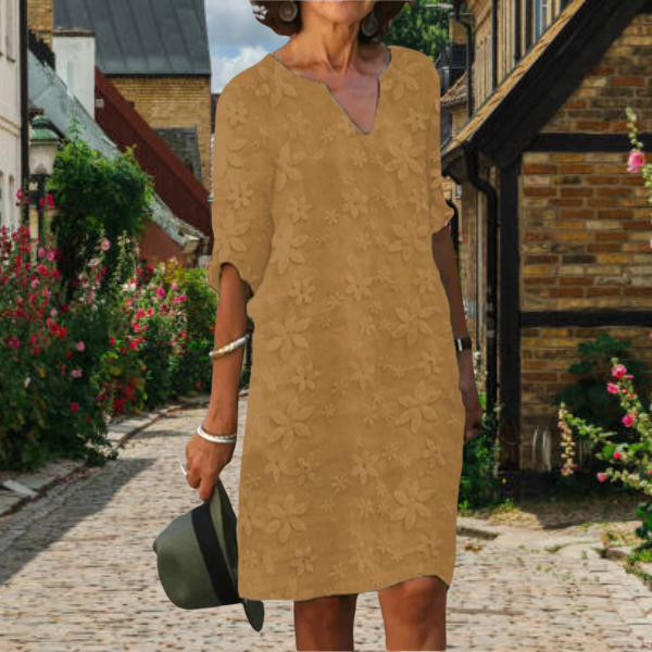 Margot | Women’s Knee Length Dress | V Neck Floral Casual 5