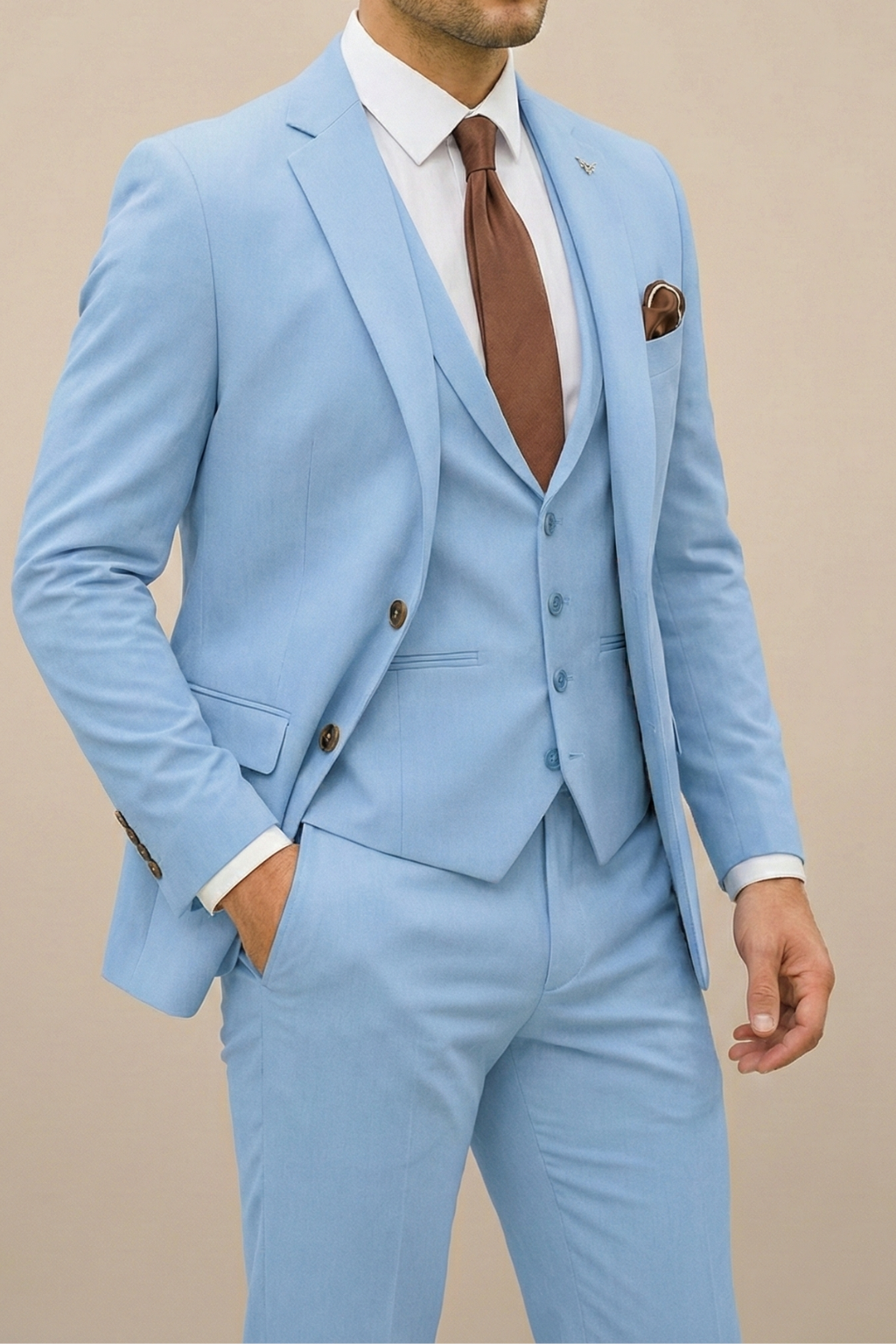Cameron | Men’s Spring Modern Three Piece Suit Set - Image 3