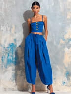Adriana | Linen Tank Top Wide-Leg Pants Set - Image 2