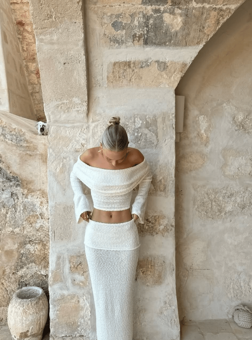 Azaria | Off-Shoulder Maxi Skirt Set - Image 2