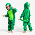 Oliver | Children's Dinosaur Costume Jumpsuit | Hooded Tail Holiday Celebration-Kids Costume Set-Eltrendio