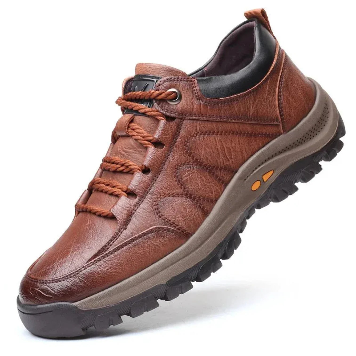 Oliver | Men’s Lace Up Walking Shoes | Panel Detail Chunky Sole Casual Footwear-Men Shoes-Eltrendio