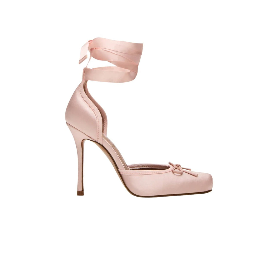 Phoebe | Women’s Ankle Strap High Heel Shoes | Bow Detail Square Toe Cocktail Party Wear-Women Shoes-Eltrendio
