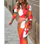 Phoebe | Women's Printed Wrap Maxi Dress | Tie Waist Wedding Guest 8