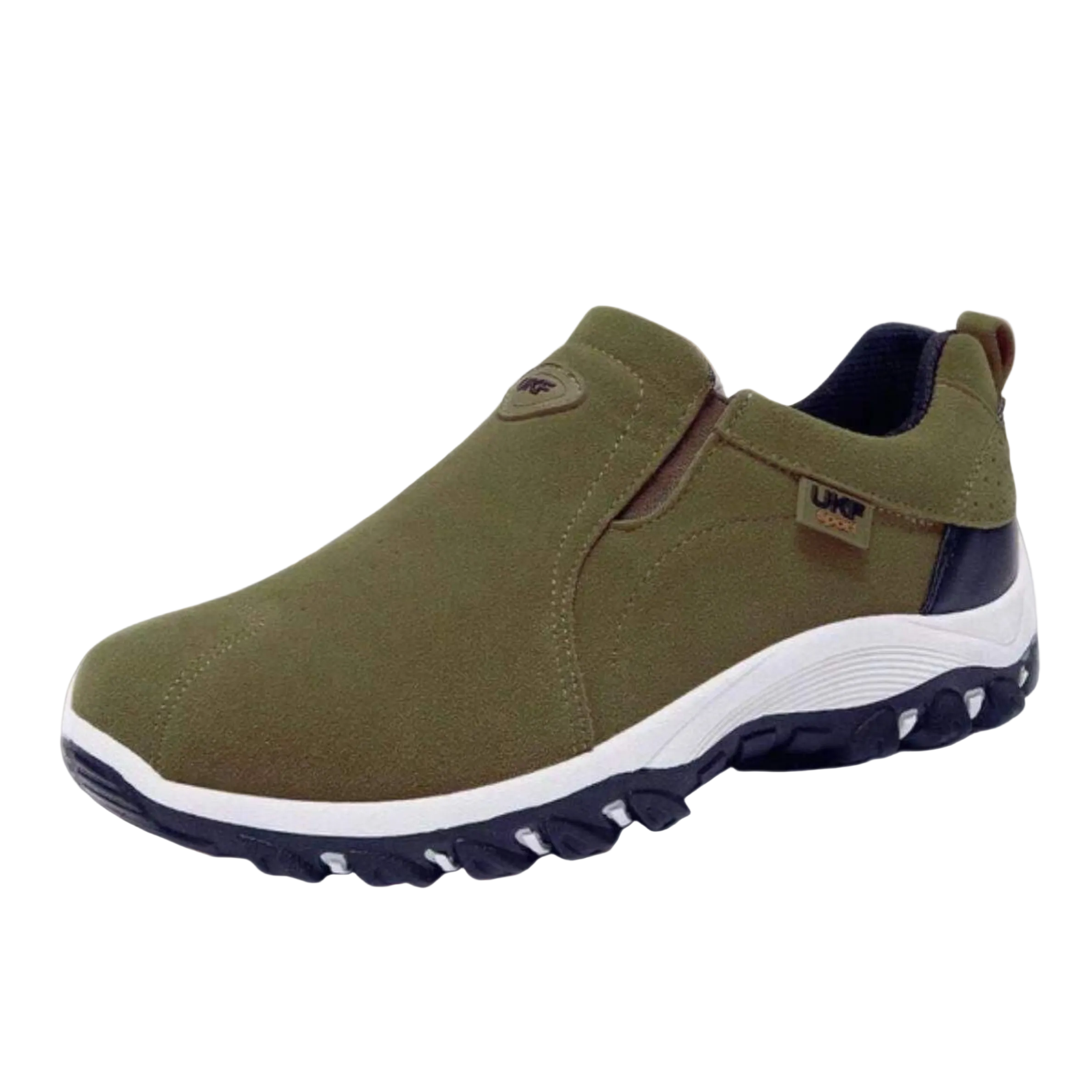 Ridgefield | Men’s Slip On Walking Shoes | Contrast Sole Panel Detail Casual Footwear-Men Shoes-Eltrendio