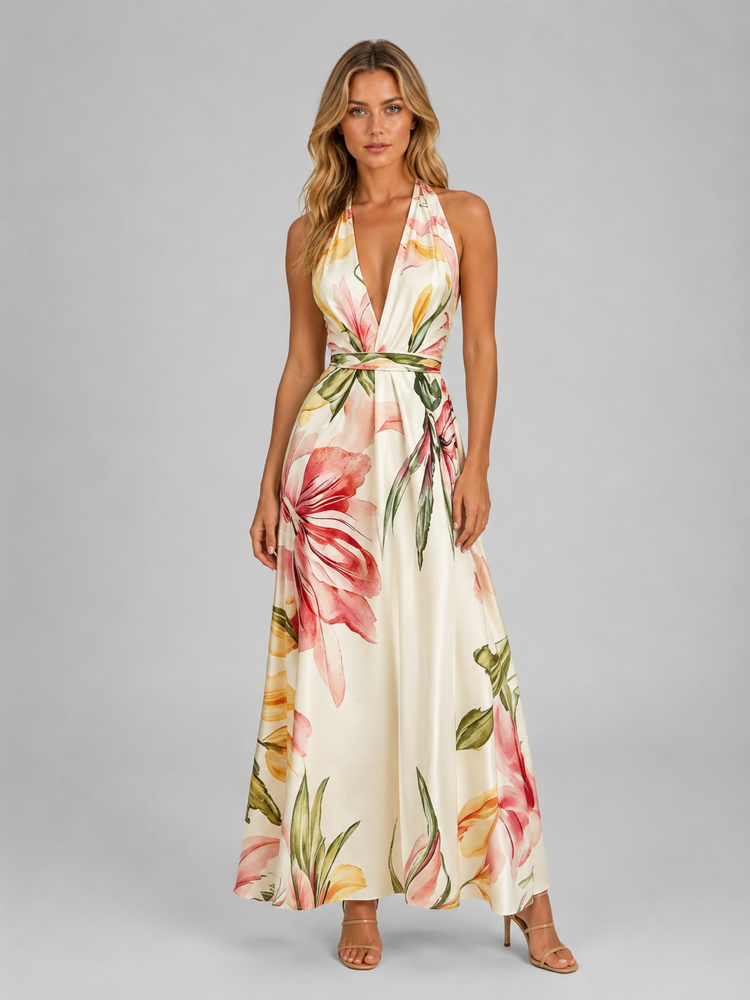 Savannah | Women’s Maxi Dress | Floral Wrap Wedding Guest 4