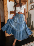 Billie | High Waist Maxi Denim Skirt - Image 4