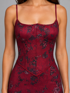 Scarlett | Women’s Maxi Dress | Corset Floral Cocktail 4
