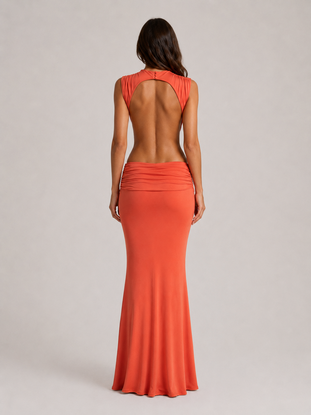 Selene | Women’s Maxi Dress | High Neck Cut Out 2