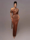 Anabel | Women's One-Shoulder Maxi Dress