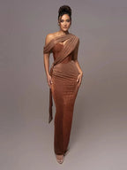 Anabel | Women's One-Shoulder Maxi Dress