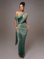 Anabel | Women's One-Shoulder Maxi Dress - Image 5