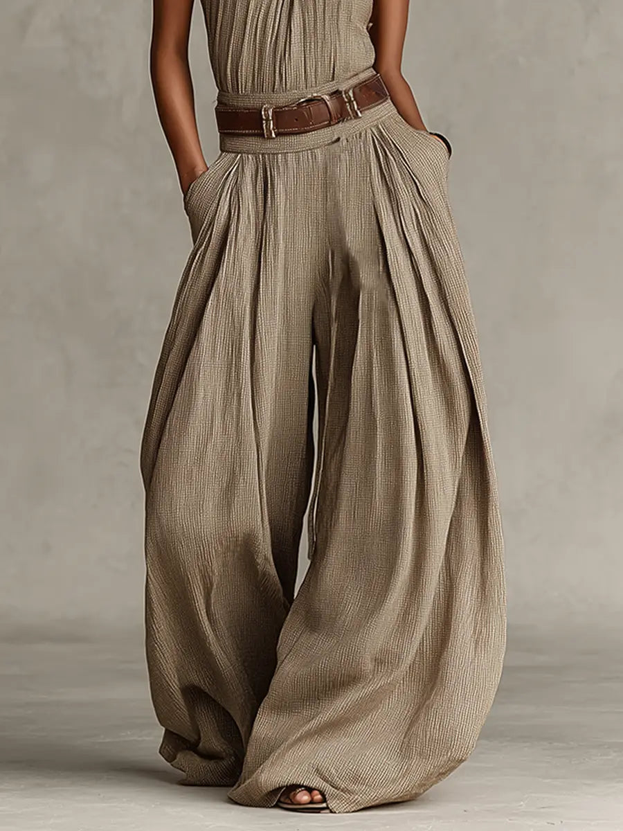 Autumn | Halter Neck Wide-Leg Jumpsuit - Image 4