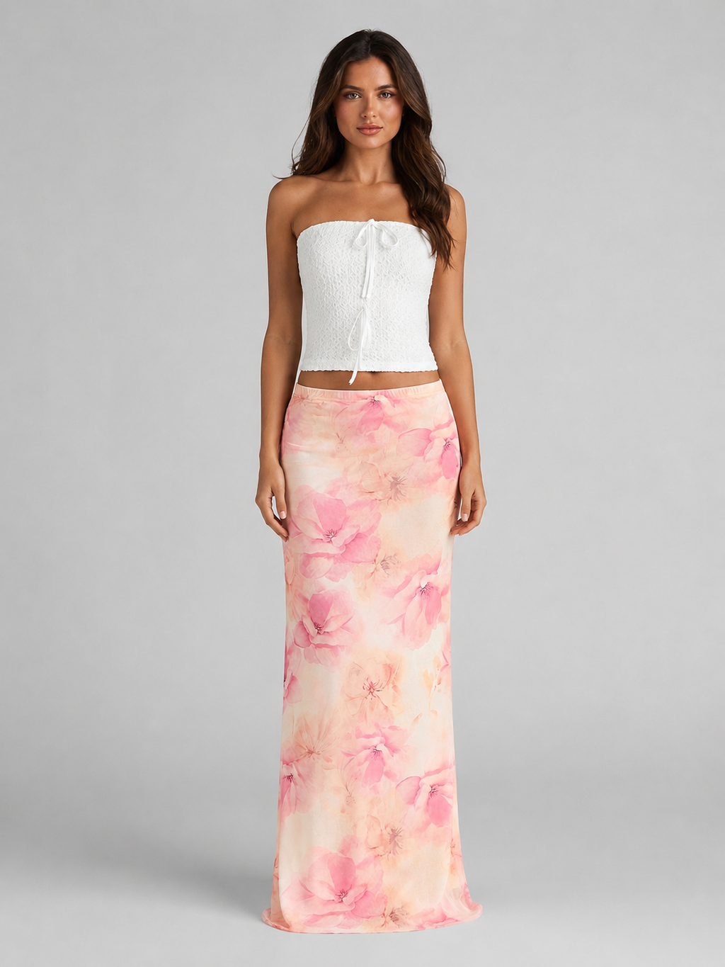 Sienna | Women’s Maxi Skirt | Floral Print Cocktail Party