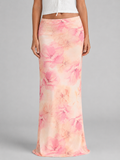 Sienna | Women’s Maxi Skirt | Floral Print Cocktail Party 3