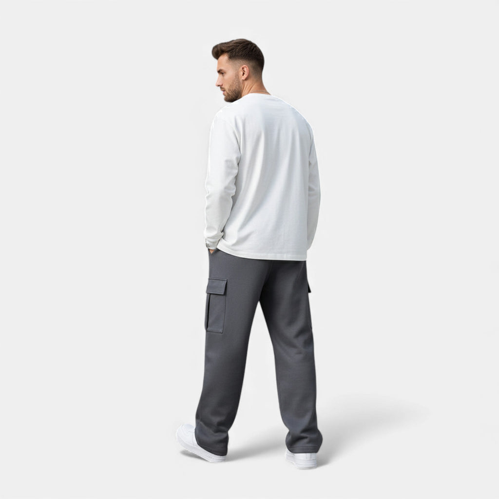 Stonebridge | Men’s Cargo Jogger Trousers | Drawstring Waist Flap Pocket Casual Wear-Men Pants-Eltrendio