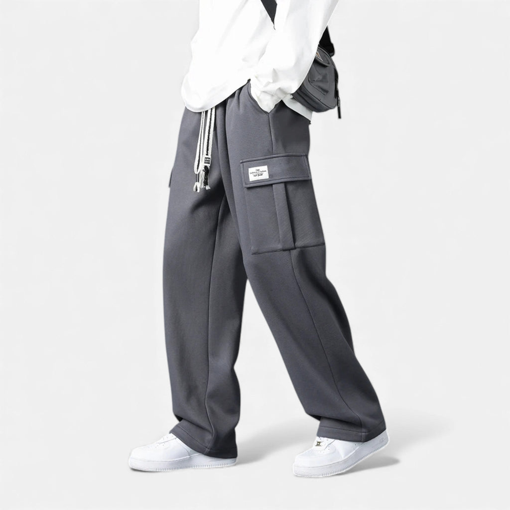 Stonebridge | Men’s Cargo Jogger Trousers | Drawstring Waist Flap Pocket Casual Wear-Men Pants-Eltrendio