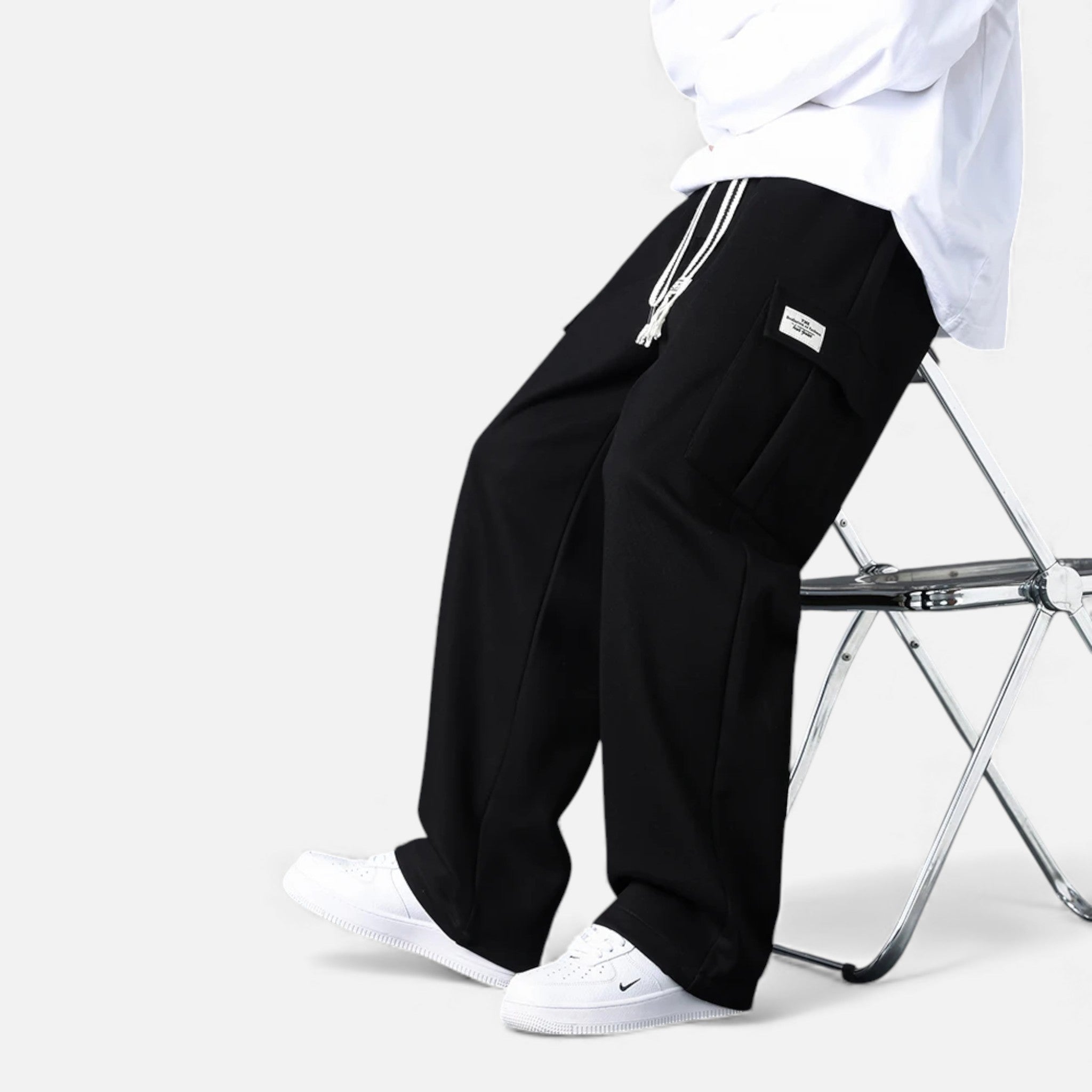 Stonebridge | Men’s Cargo Jogger Trousers | Drawstring Waist Flap Pocket Casual Wear-Men Pants-Eltrendio