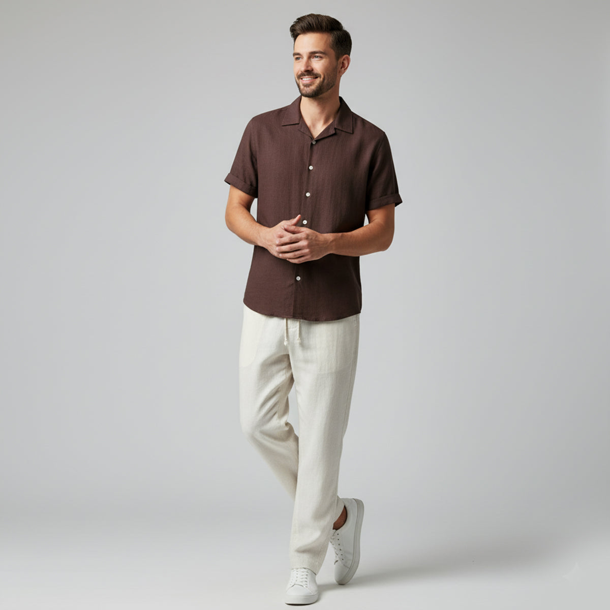 The Amalfi Linen Set – Summer Shirt & Pants for Men - Image 6