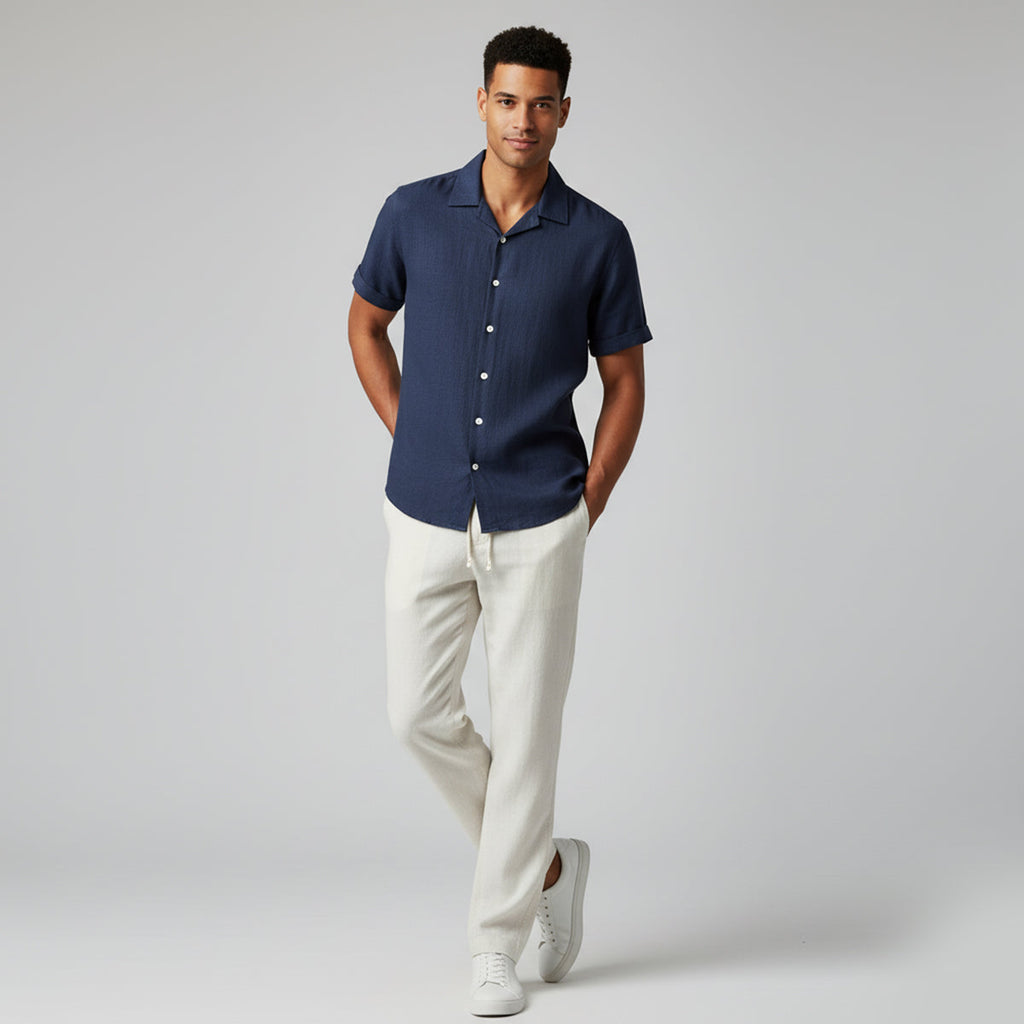 The Amalfi Linen Set – Summer Shirt & Pants for Men - Image 8