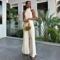 Briarlee | Asymmetric Top Wide-Leg Pants Set