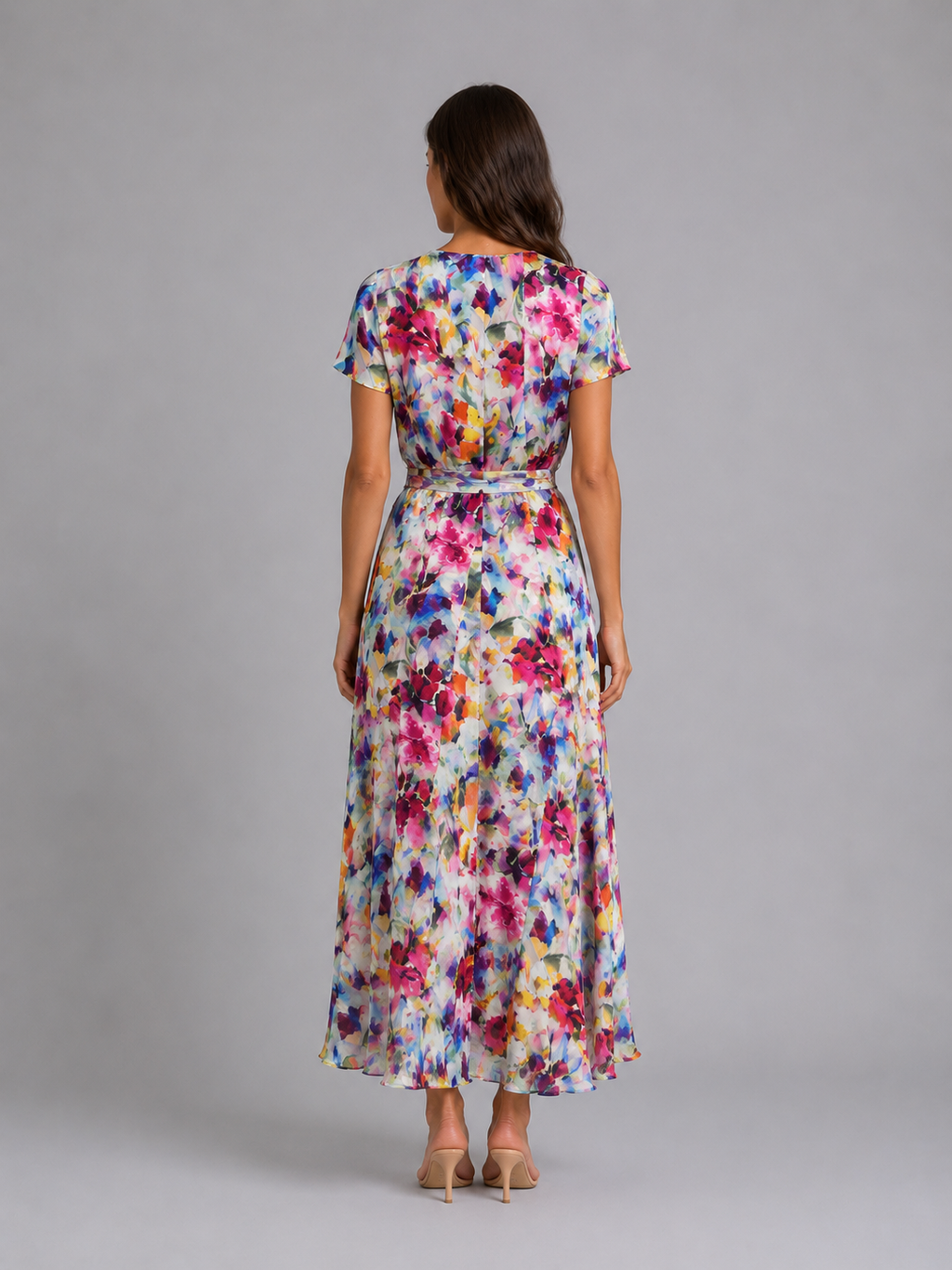 Vivienne | Women’s Maxi Dress | Wrap Front Split Wedding Guest 2